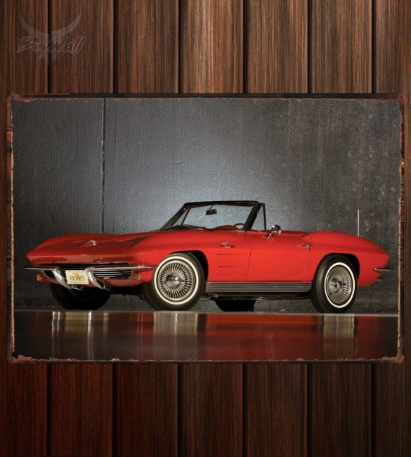 Металлическая табличка Corvette Sting Ray